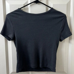 H&M  Purple-Gray Basic T-Shirt